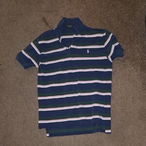 Polo by Ralph Lauren Men's Navy Striped Polo Shirt
